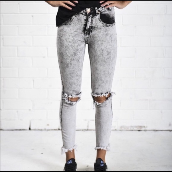 One Teaspoon Denim - One Teaspoon Dixie’s Harley Jeans Acid Wash 24